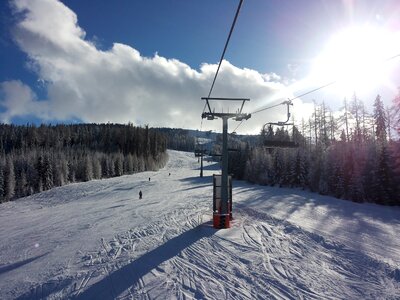 Ski run gerlitzen wintry