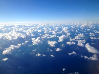 Cumulus fluffy bright photo