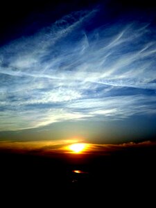 Cloud reflection in the evening