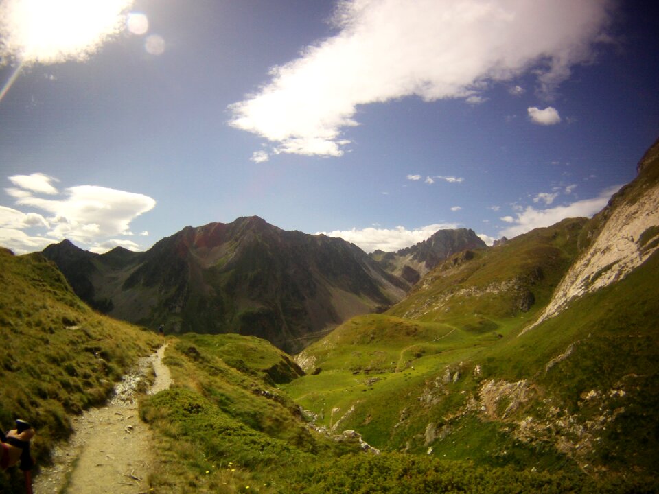 Valley mountains hiking