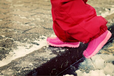 Snow suit puddle cold