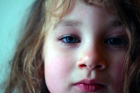 Thinking small child sweet