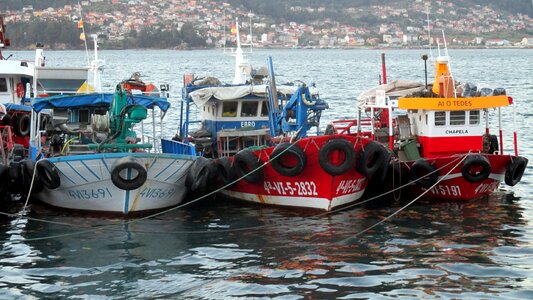 Fishing sea boat photo