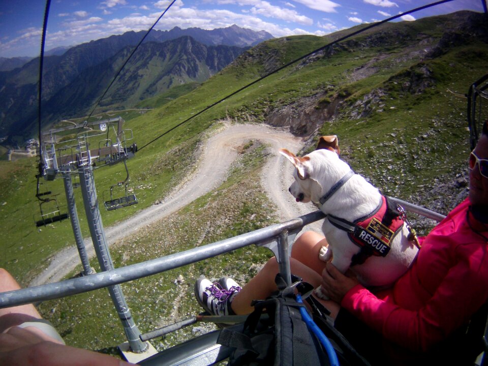 Chairlift mountains hiking