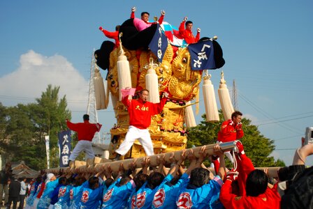 Man festival give kubota drum stand photo