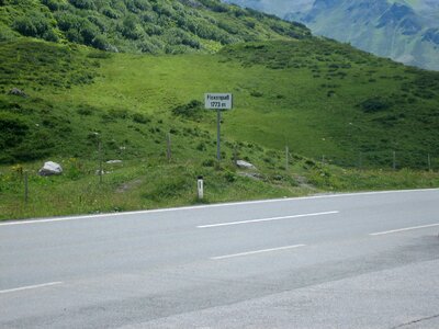 Mountain alpine road