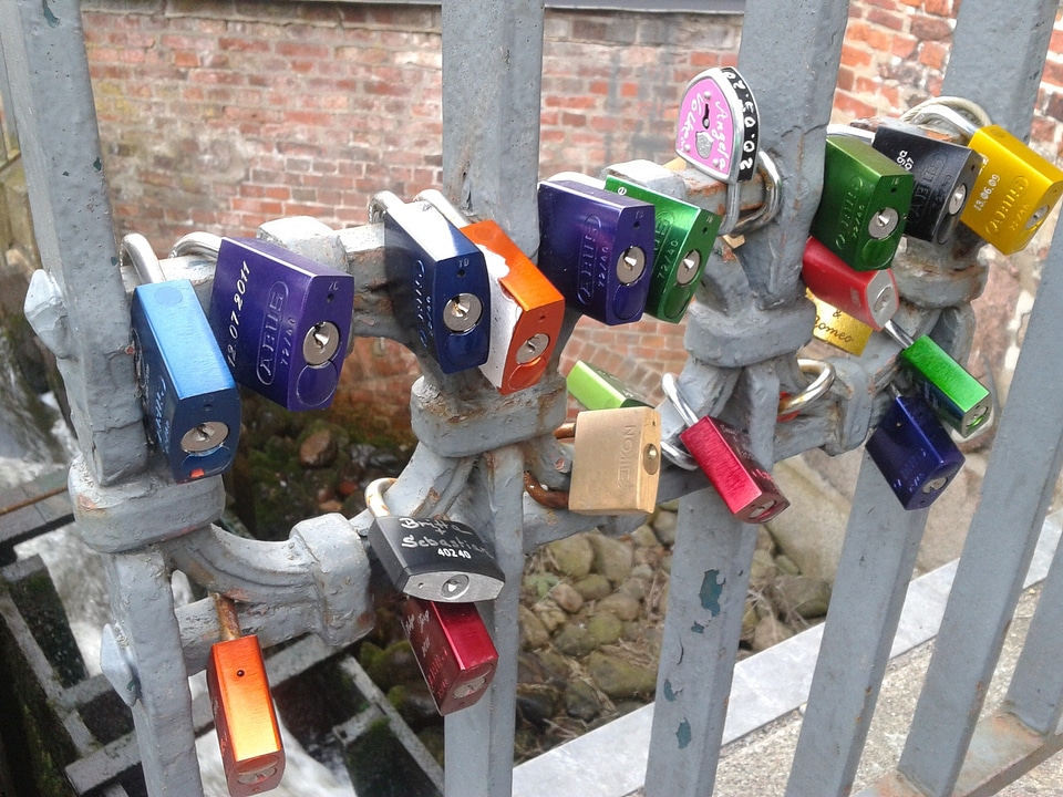 Padlocks love castle love locks