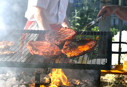 Bbq fire sparerips