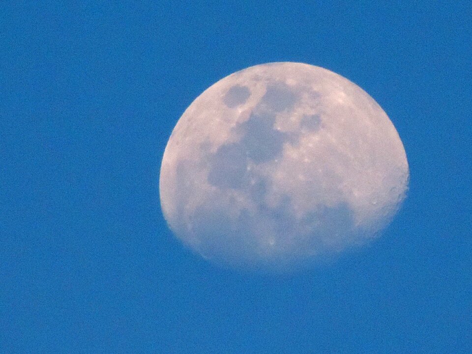 Daytime day the moon by day