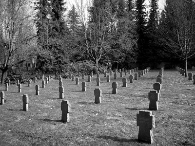 Cemetery grave stones military cemetery