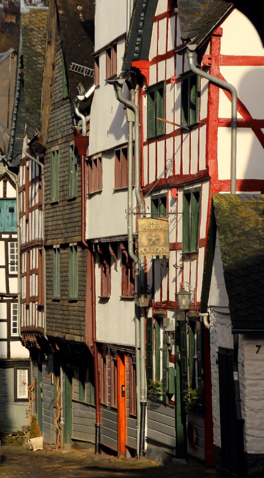 Old houses facade photo