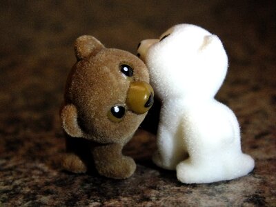 Children toys bears fur