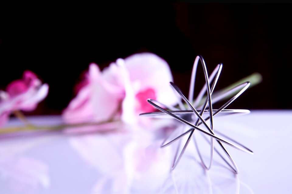 Perspektuve flowers silver