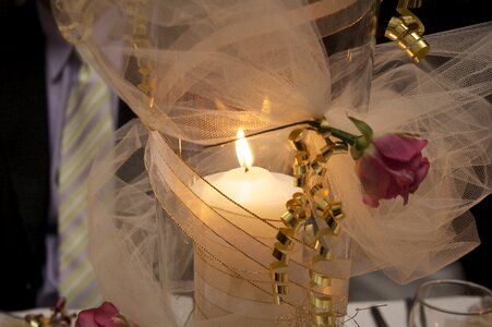 Valentine romance brown candle
