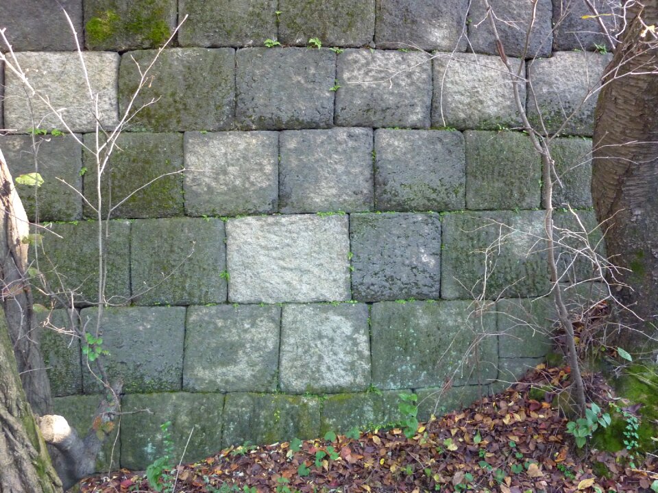 Classic traditional stone wall