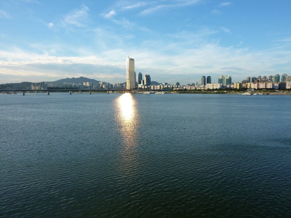 River light sea