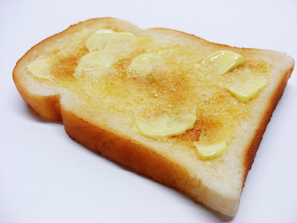 Bread margarine melting