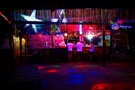 Fluorescence party nightlife