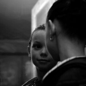 Mirror face girl