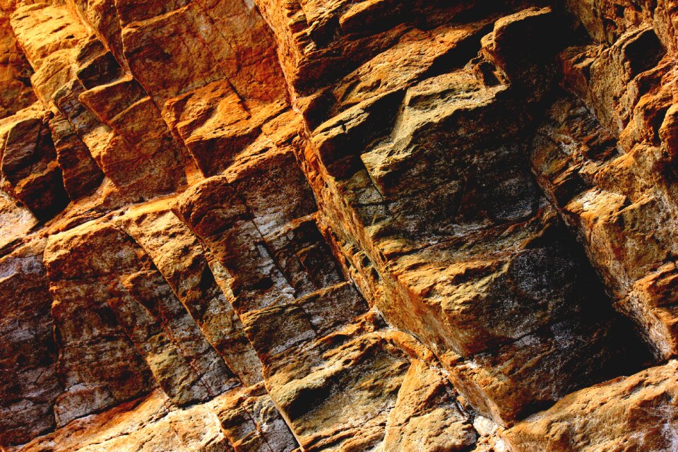 Quarry closeup structure