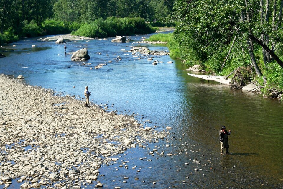 Fisherman anchor river alaska