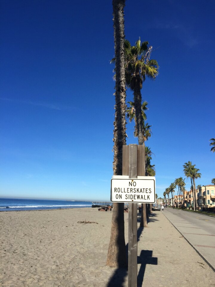 Blue sky beach west coast