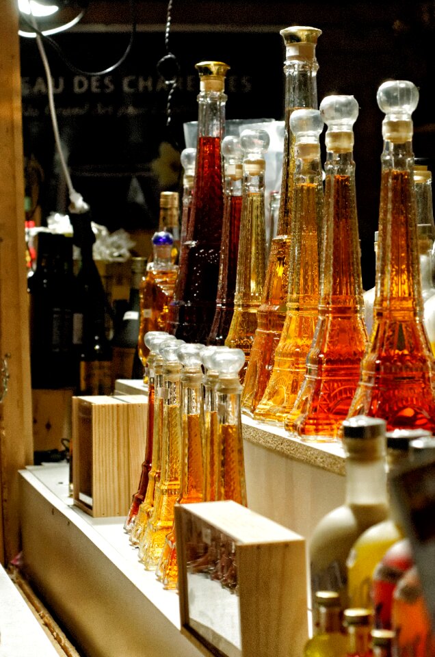 Bottle walking christmas shop