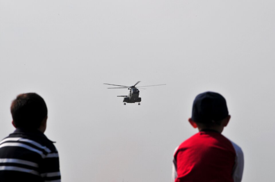 Helicopter kids sky