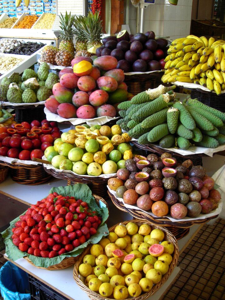 Madeira funchal fruit stand