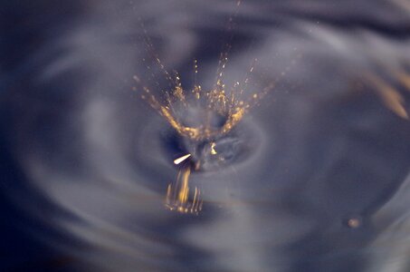 Ring waves wet water
