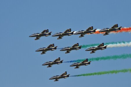 Arrows tricolor sky