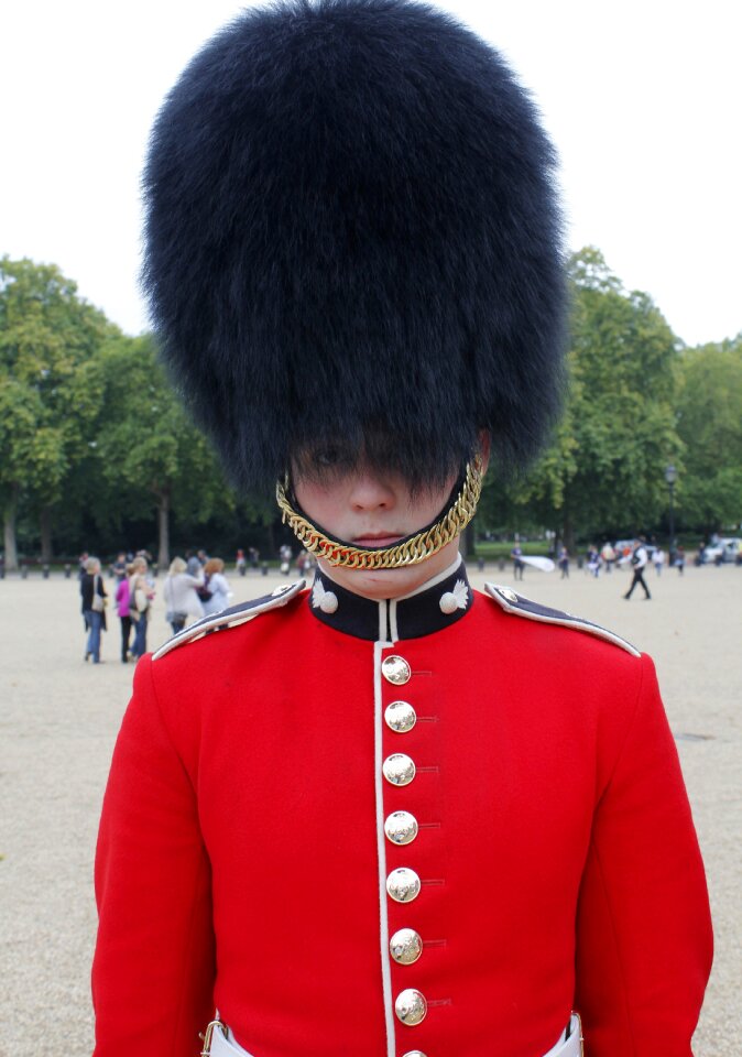 Sentry marching palace guard