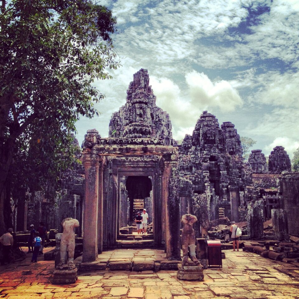 Angkor thom temple cambodia