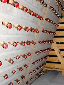 Wine bottle cork shelf