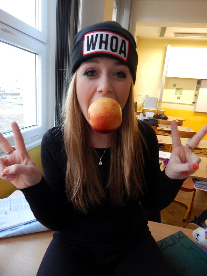 Apple school girl