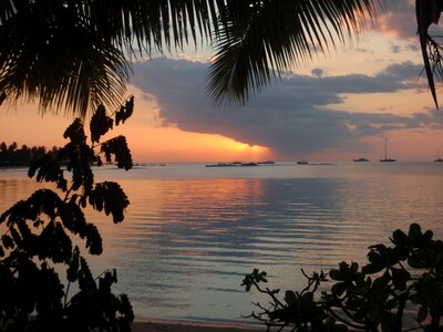 Water dusk resort