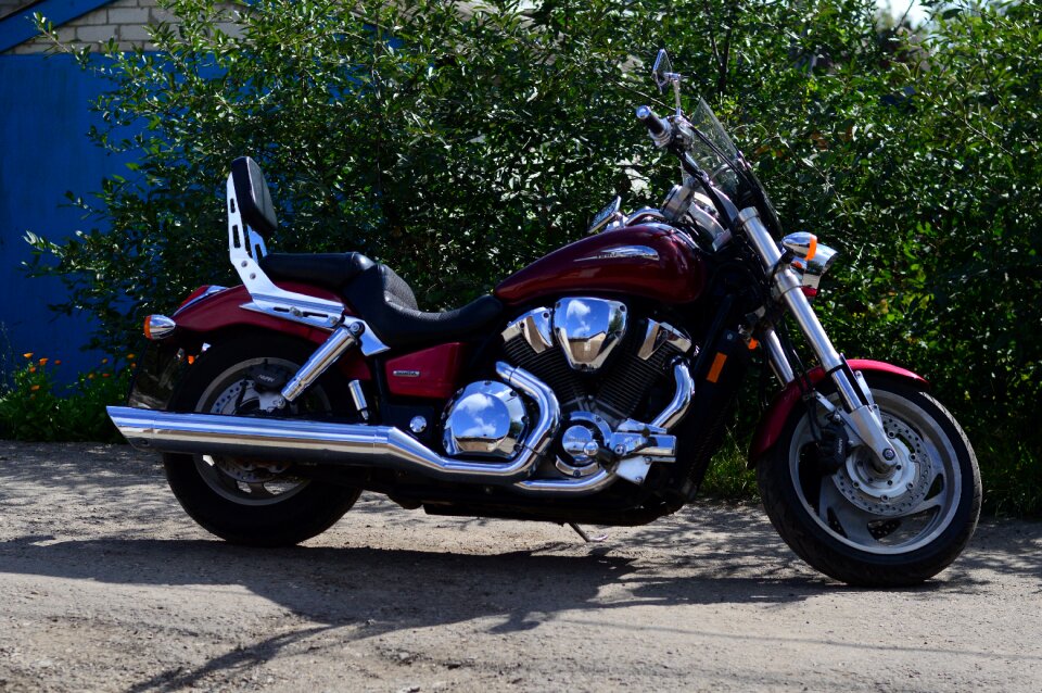 Motorcycle vtx red