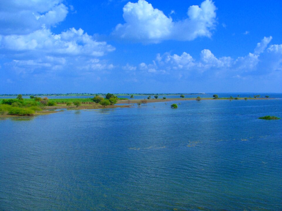 River krishna sandbar