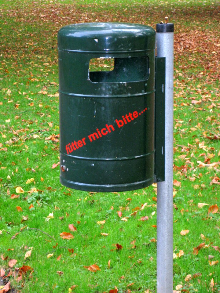 Garbage trash can waste container photo