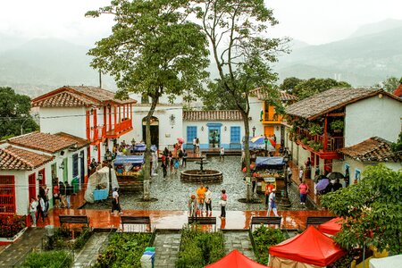Panoramic architecture historic buildings
