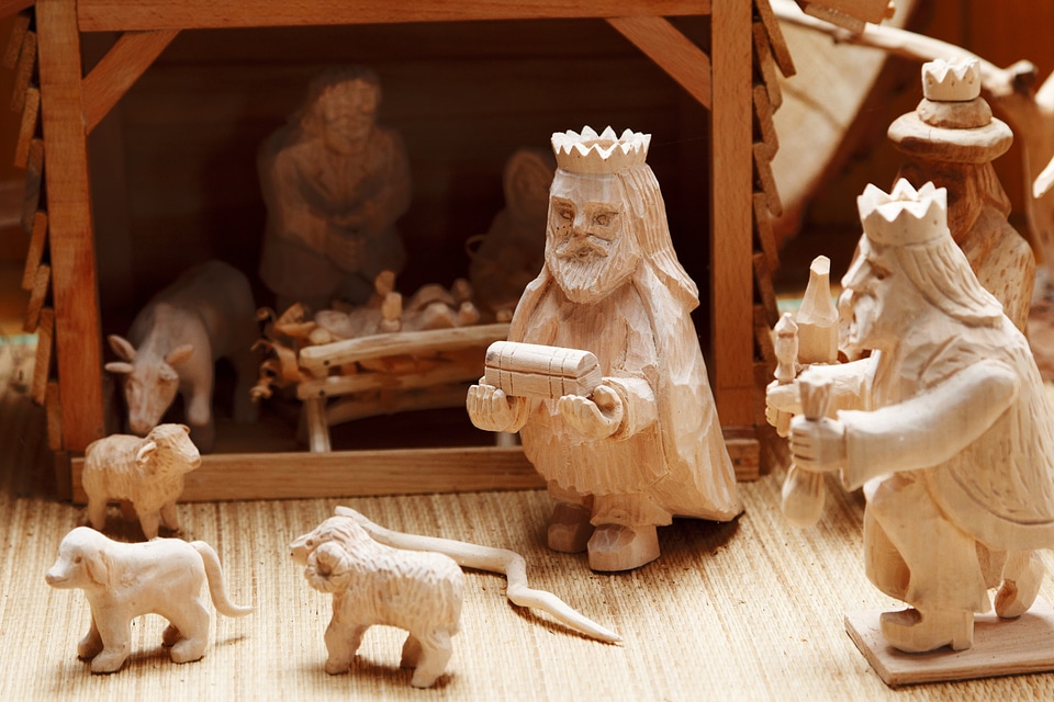 Christ christmas crib