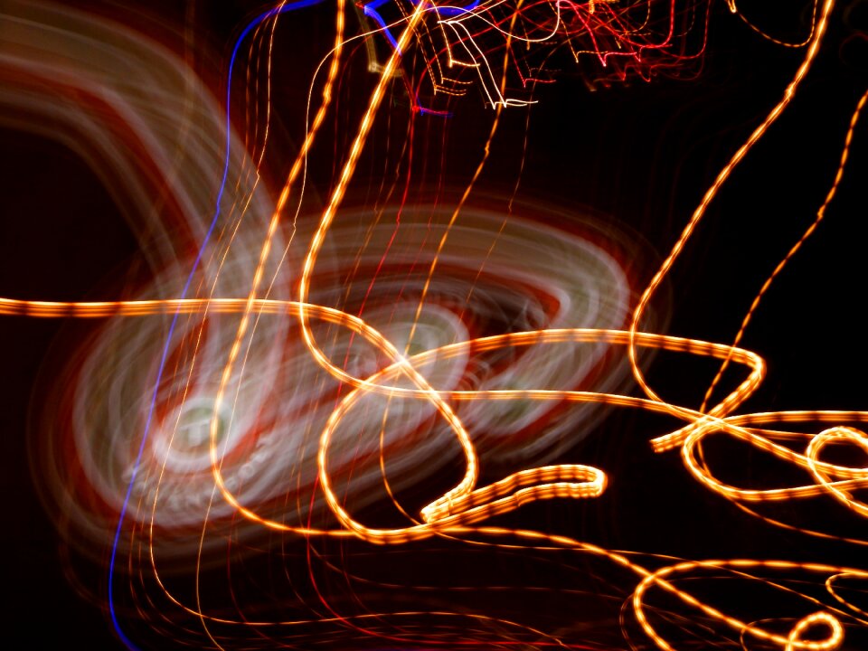Light long shutter speed night lights