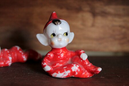 Porcelain gnome figurine