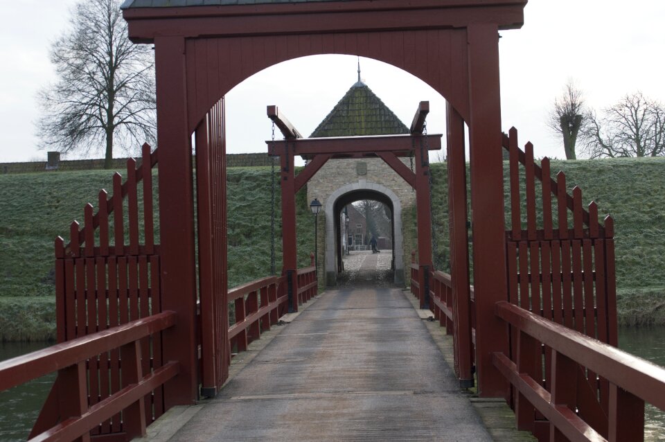 Drawbridge bridge moat