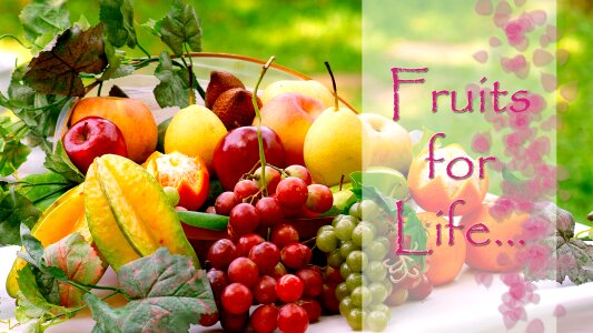 Fresh tropical fruit