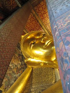 Gold thai statue photo