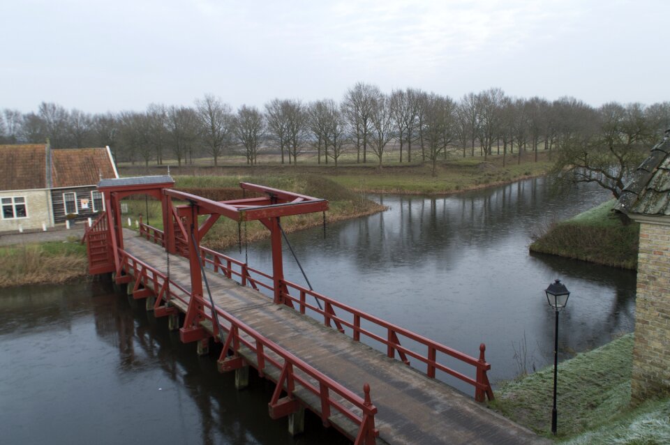 Bridge moat fortress