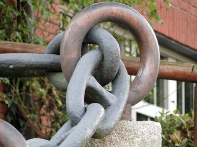 Chain iron steel photo