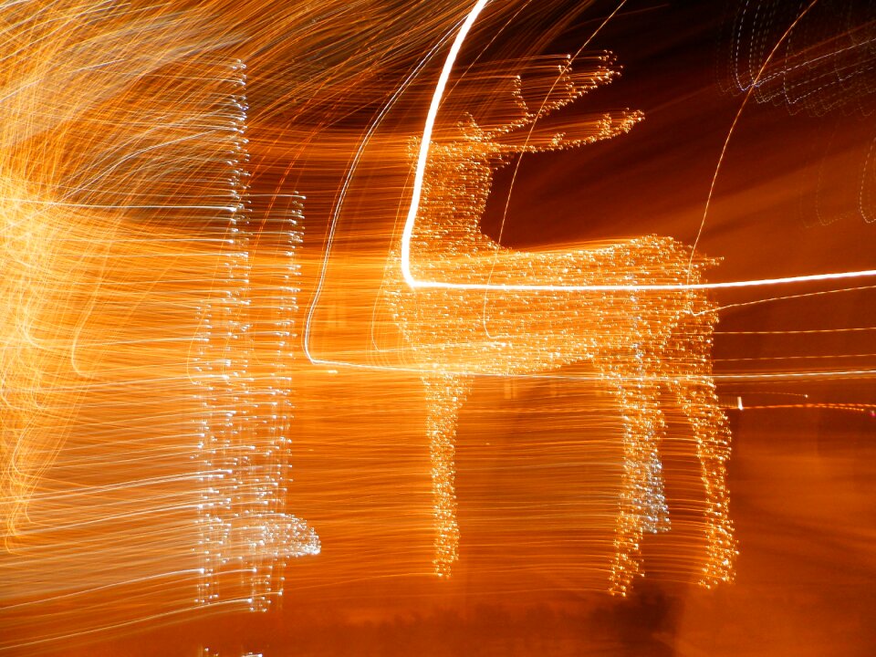 Light long shutter speed night lights