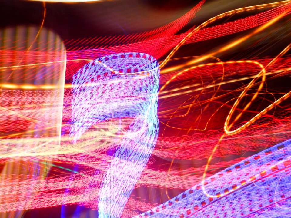 Light long shutter speed night lights